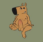 anthro big_penis genitals humanoid_genitalia humanoid_penis male penis slightly_chubby solo gaygoat my_new_character my_new_character_(phillip-banks) canid canine canis domestic_dog mammal hi_res meme