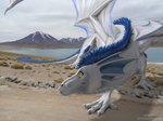 claws day detailed_background feral horn male membrane_(anatomy) membranous_wings outside scales sky solo tail white_body white_scales wings yellow_eyes kero_tzuki european_mythology mythology rooth dragon mythological_creature mythological_scalie scalie western_dragon 2020 digital_media_(artwork)