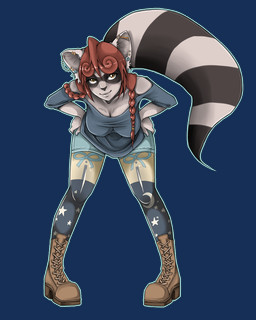 alpha_channel bent_over boots breasts chamasama clothing ear_piercing female hand_on_hip hanging_breasts industrial_piercing looking_at_viewer piercing raccoon smile solo wide_hips
Rating: Safe
Score: 13
User: HoboAssassin
Date: November 24, 2013