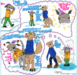 anal anal_orgasm anal_penetration anthro balls blue_clothing blue_coat blue_text blue_topwear blush bodily_fluids bottomless bottomless_anthro bottomless_male bulge butt carrying_another carrying_partner claws clothed clothing coat cum cum_in_clothing cum_in_pants cum_through_clothing cum_through_pants cum_while_penetrated daydream dialogue digitigrade drooling duo ears_down ejaculation emergency erection erection_under_clothing fantasizing feet fingers from_behind_position fur genital_fluids genitals hands-free handwear happy happy_sex hat headgear headwear heart_symbol imagination looking_aroused love male male/male male_penetrated male_penetrating male_penetrating_male melting mittens open_mouth orange_clothing orange_coat orange_topwear orgasm penetration penile penile_penetration penis penis_in_ass pink_clothing pink_handwear pink_hat pink_headwear pink_mittens pivoted_ears plantigrade saliva sex simple_background size_difference smaller_male smile snow snowing standing steam surprised tail tail_wrapped_around_body teeth text thought_bubble toe_claws tongue tongue_out topwear underbelly wardrobe_malfunction warming warming_hands warmth wet wet_clothing whimper yellow_text snufflesnuf rillian_(snufflesnuf) armadillo canid canine canis mammal wolf xenarthran 2025 absurd_res comic digital_media_(artwork) english_text hi_res multiple_scenes