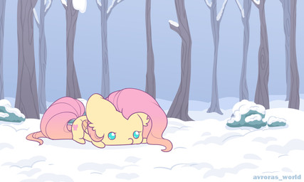 blue_eyes chibi ellipsis female feral forest fur hair outside pink_hair pink_tail plant running snow solo tail tree wings yellow_body yellow_fur avroras_world friendship_is_magic hasbro my_little_pony mythology fluttershy_(mlp) equid equine mammal mythological_creature mythological_equine pegasus 5:3 animated