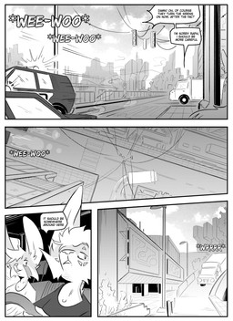 ambiguous_gender anthro car city city_background clothed clothing detailed_background dialogue group male outside speech_bubble text vehicle kifyun2 kif_yppreah raphael_yppreah ailurid canid canine fox mammal red_panda absurd_res black_and_white comic english_text hi_res monochrome