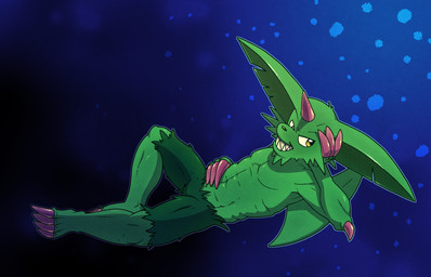 abs ambiguous_gender anthro claws furry_legs hand_on_belly hand_on_own_belly horn lying muscular navel pose smile smiling_at_viewer smirk smirking_at_viewer solo teeth toothy_grin toothy_smile argon_vile yu-gi-oh! feral_imp_(yu-gi-oh) duel_monster imp hi_res