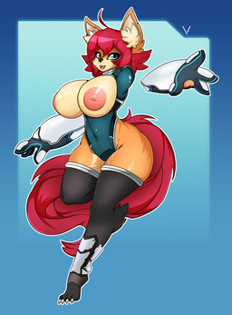 2_artificial_limbs amputee anthro areola big_areola big_breasts big_nipples breasts clothed clothing cybernetics disability erect_nipples female floating_limbs fur hair huge_areola huge_breasts huge_nipples inverted_nipples looking_at_viewer machine nipples open_mouth puffy_areola puffy_nipples simple_background smile solo thick_thighs azura_inalis zzvinniezz ava_(azura_inalis) canid canine fox mammal 2018 digital_media_(artwork) hi_res