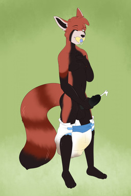 5_fingers ageplay anthro balls biped bodily_fluids circumcised clothing cum cumshot diaper digitigrade ejaculation erection eyebrows eyelashes feces femboy fingers fur genital_fluids genitals hair humanoid_genitalia humanoid_hands humanoid_penis infantilism male masturbation object_in_mouth one_eye_closed orgasm pacifier pacifier_in_mouth penile penile_masturbation penis roleplay scatplay soiled_diaper soiling solo unclean_diaper urine used_diaper watersports wet_diaper wetting xchiseaxmargaritax ailurid mammal red_panda hi_res
