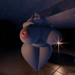 anthro areola bedroom_eyes belly big_belly big_breasts big_butt biped blinking bouncing_breasts breasts butt chubby_cheeks dancing deep_navel eyelashes feet female floppy_ears front_view grin hand_on_breast horn huge_breasts huge_butt inside inverted_nipples lights low-angle_view mature_anthro mature_female narrowed_eyes navel nipples nude open_mouth orange_eyes overweight overweight_anthro overweight_female rear_view seductive side_view smile solo standing thick_thighs toes venus_figure white_body wide_hips xylas undertale_(series) toriel boss_monster_(undertale) bovid caprine mammal 2022 3d_(artwork) 3d_animation animated artist_name digital_media_(artwork) hi_res high_framerate no_sound webm