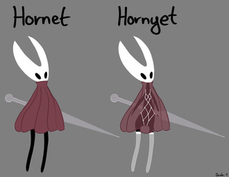 ambiguous_gender black_body black_eyes bondage_gear clothing dress duo female legwear red_clothing red_dress simple_background stockings text transparent_background weapon white_clothing white_legwear quake-1 hollow_knight_(franchise) team_cherry hornet_(hollow_knight) arachnid arthropod alpha_channel hi_res