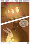 2020 absurd_res anthro bear brown_body brown_fur buttplug comic dialogue digital_media_(artwork) duo english_text fur hare hi_res lagomorph leporid lirkov male mammal nude open_mouth plug_(sex_toy) punishment sex_toy sex_toy_background simple_background text