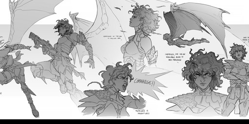 5_fingers armor belt belt_buckle belt_pouch bent_leg boots bottomwear breasts buckle claws closed_frown clothed clothed_female clothed_human clothed_humanoid clothing crossed_arms dialogue female female_human female_humanoid fingers flying footwear front_view frown frowning_at_viewer fully_clothed fully_clothed_female fully_clothed_human fully_clothed_humanoid grey_belt grey_body grey_boots grey_bottomwear grey_clothing grey_eyes grey_footwear grey_hair grey_lips grey_pants grey_skin grey_tongue grey_topwear grey_wings gun hair holding_gun holding_object holding_ranged_weapon holding_weapon light lips looking_at_viewer looking_up medium_hair membrane_(anatomy) membranous_wings mouth_closed open_mouth pants pauldron ranged_weapon serious_face shoes solo speech_bubble standing teeth text tongue topwear wavy_hair weapon wing_claws wings yelling cristina_lavina_ferez highguard_(game) mythology ebba_(highguard) animal_humanoid dragon dragon_humanoid human humanoid mammal mythological_creature mythological_scalie scalie winged_humanoid 2026 absurd_res artist_name character_name concept_art digital_drawing_(artwork) digital_media_(artwork) english_description english_text greyscale hi_res lighting monochrome multiple_images official_art shaded