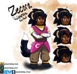 accessory anthro black_hair black_nose bottomwear brown_body brown_bottomwear brown_clothing brown_pants brown_skin clothed clothed_anthro clothed_female clothing crossed_arms facial_expressions feline_ears female fur hair hair_accessory hairband logo_on_clothing logo_on_topwear martial_artist martial_arts_uniform multicolored_body multicolored_fur pants pink_clothing pink_robe robe sassy simple_background smile smiling_at_viewer smirk smirking_at_viewer solo sportswear text young young_anthro young_female sinisterslyfox canid canine felid fox hybrid mammal pantherine snow_leopard absurd_res english_description english_text hi_res shaded simple_shading soft_shading
