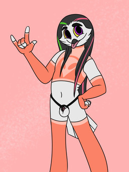 anthro arm_warmers armwear balls chastity_cage chastity_device chastity_strap clothing fingerless_gloves genitals gloves hair handwear legwear long_hair male navel nub_chastity_cage penis pink_background purple_eyes simple_background solo topwear yellow_sclera aaron_amethyst aaron_amethyst_(character) avian bird horned_owl owl snowy_owl true_owl 3:4 absurd_res hi_res