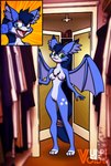 breasts changing_room closet clothing female femsuit genitals mask nude pussy suit walk-in_closet vulpivoid dust:_an_elysian_tail bat mammal nimbat hi_res