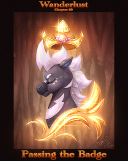 badge black_body black_fur blue_body blue_fur crown detailed_background eyes_closed feral fur headgear male mane markings plaque side_view solo striped_markings stripes text white_body white_fur gingy_k_fox nintendo pokemon pokemon_mystery_dungeon spike_chunsoft wanderlust bolero_delatante equid equine generation_5_pokemon mammal pokemon_(species) zebstrika absurd_res hi_res signature story story_in_description