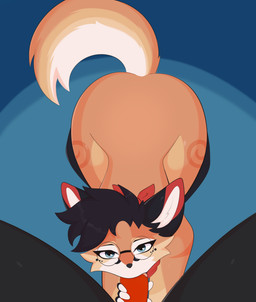 anthro balls big_butt black_body butt duo erection fellatio femboy first_person_view fur genitals hair looking_at_viewer male male/male nude oral orange_body orange_fur penile penis raised_tail red_ears sex simple_background tail white_body white_fur hemelarix mythology null_(dr4ch3n) vex_(vexfloof) canid canine dragon fox mammal mythological_creature mythological_scalie scalie hi_res
