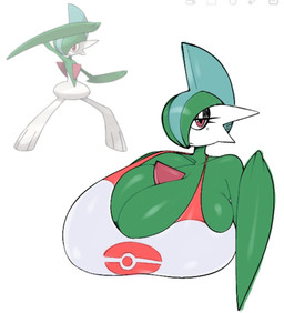 anthro big_breasts black_eyeshadow bra breasts clothing eyeshadow female green_body hand_on_breast huge_breasts makeup micro_thighs multicolored_body multicolored_clothing pink_eyes pokeball pokeball_clothing red_bra red_clothing red_topwear red_underwear simple_background solo sports_bra thick_calves thin_thighs topwear two_tone_clothing underwear white_background white_body white_bra white_clothing white_topwear white_underwear kaizocns nintendo pokemon gallade generation_4_pokemon pokemon_(species) digital_media_(artwork) sketch