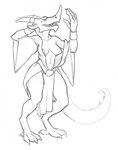 accessory anthro breasts clothed clothing female furgonomics horn horn_accessory hornband looking_at_viewer nipples open_mouth robe robe_only solo tail yawn riversnailnsfw mythology adressa_(sindri) dragon mythological_creature mythological_scalie scalie digital_media_(artwork) hi_res monochrome