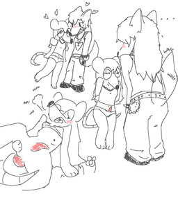 anal anal_penetration animal_genitalia animal_penis anthro blush breasts breath bulge canine_genitalia canine_penis duo eyewear genitals glasses grass gynomorph gynomorph/gynomorph gynomorph_penetrated gynomorph_penetrating gynomorph_penetrating_gynomorph gynomorph_penetrating_intersex heart_symbol intersex intersex/intersex intersex_penetrated intersex_penetrating intersex_penetrating_gynomorph intersex_penetrating_intersex nervous outside penetration penile penile_penetration penis penis_in_ass plant romantic romantic_couple round_glasses scared sex shy size_difference small_breasts standing tail tail_motion tailwag text softpawcorn canid canine mammal murid murine rodent hi_res trans_(lore) trans_woman_(lore)