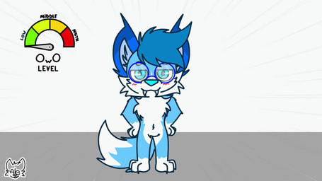 ambiguous_gender angry anthro artic blue_body blue_ears blue_eyes blue_eyewear blue_fur blue_glasses blue_hair blue_nose blue_tail blush crossed_arms dipstick_ears dipstick_tail ear_markings eyewear fur glasses gloves_(marking) hair hand_on_hip hand_on_own_hip hip_sway leg_markings looking_at_viewer male markings multicolored_ears navel socks_(marking) solo tail tail_markings text vietnamese_audio white_body white_fur white_tail_tip nyale0102 anon nyalexandre canid canine fox mammal 16:9 animated digital_media_(artwork) english_description english_text hi_res long_playtime meme sound video widescreen