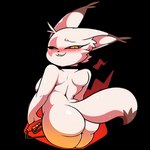 1:1 alpha_channel anthro black_sclera blush breasts brown_body brown_ears brown_fur brown_tail butt crossgender female fur kled_(lol) league_of_legends looking_at_viewer mammal mtf_crossgender multicolored_body multicolored_ears multicolored_fur nude riot_games solo tail teeth tencent two_tone_body two_tone_ears two_tone_fur two_tone_tail wherewolf yordle