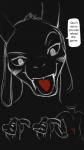 anthro black_background death digestion fangs fur heart_symbol horn long_ears male simple_background solo soul_vore teeth text tongue vore konokono undertale undertale_(series) asriel_dreemurr_(god_form) boss_monster_(undertale) 2015 english_text hi_res