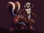 4_arms fur looking_at_viewer male multi_arm multi_limb multifur nude pawpads solo ferrilo juniper_skunktaur mammal mammal_taur mephitid mephitid_taur skunk skunk_taur taur 2019 4:3 absurd_res hi_res