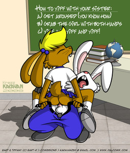 anthro anthro_on_anthro anthro_penetrated anthro_penetrating anthro_penetrating_anthro blonde_hair blue_bottomwear blue_clothing blue_pants book bottomless bottomwear buckteeth butt chalkboard clothed clothing desk duo eyes_closed female female_penetrated footwear fur furniture globe hair information_board inside loli looking_pleasured male male/female male_penetrating male_penetrating_female open_mouth pants partially_clothed penetration penile penile_penetration penis_in_vagina school sex shota small_butt socks stand_and_carry_position standing standing_sex stated_incest table tan_body tan_fur teeth text thin_calves thin_legs thin_thighs tongue tongue_out toony vaginal vaginal_penetration white_body white_clothing white_footwear white_fur white_socks young young_anthro young_female young_male young_on_young krezz_karavan school_days lagomorph leporid mammal rabbit 2008 english_text brother_(lore) brother_and_sister_(lore) incest_(lore) sibling_(lore) sister_(lore)
