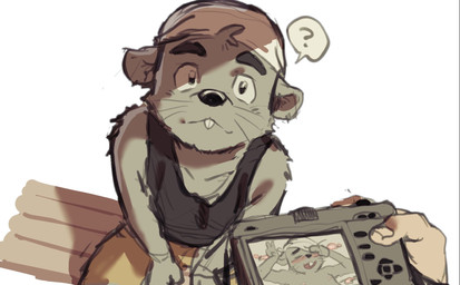 anthro biped black_nose blush bottomwear camera clothing condom duo filled_condom grey_body humanoid_hands kemono male pants question_mark sexual_barrier_device shirt sitting solo_focus topwear p1c0_p1c0 morenatsu chuukichi_mori mammal mouse murid murine rodent 2025 hi_res japanese_description