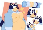 anthro areola belly big_belly big_moobs blep emanata eyebrows fur male moobs navel nipples nude open_mouth open_smile overweight overweight_anthro overweight_male simple_background smile solo sparkles standing teeth text tongue tongue_out toony tuft blumpy bluey_(series) bandit_heeler australian_cattle_dog canid canine canis cattledog domestic_dog herding_dog mammal pastoral_dog 2025 character_name english_text hi_res