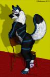 anthro butt chair erection furniture genitals knot leaning looking_away male nude penis pose solo year kashmere rc_(artist) rcfox canid canine fox mammal recolor_(disambiguation) 2013 archived_source signature