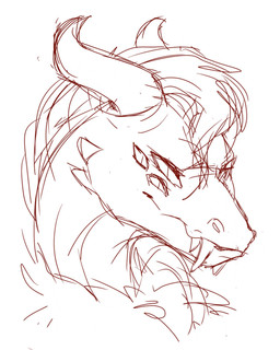 fangs feral fur male multi_eye solo teeth unknown_artist derpderg867 mythology haru_(derpderg867) dragon hybrid mythological_creature mythological_scalie reptile scalie snake 4:5 hi_res sketch unfinished herm_(lore) intersex_(lore)