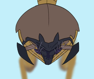 ambiguous_gender anthro arthropod_abdomen cat_lingerie cerci_(anatomy) clothing coremata female genitals hairy jumpscare lingerie rear_view simple_background solo unusual_anatomy unusual_genitalia what badday_(artist) out-of-placers yannit arthropod indrel animated no_sound short_playtime video