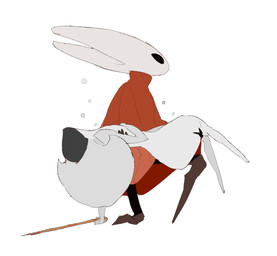 anthro biped black_body black_eyes bridal_carry carrying_another cloak clothing duo empty_eyes female female/female holding_another kneeling melee_weapon mouthless on_one_knee red_cloak red_clothing side_view simple_background sword unconscious weapon white_background white_body justdog hollow_knight:_silksong hollow_knight_(franchise) team_cherry hornet_(hollow_knight) lace_(hollow_knight:_silksong) arthropod humanoid insect 2025 digital_drawing_(artwork) digital_media_(artwork) hi_res