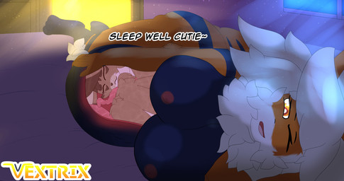 anthro anthro_on_anthro anthro_pred anthro_prey bed bedroom belly cord duo female female_anthro female_pred furniture impregnation_from_unbirthing inside_uterus internal lying male male/female male_anthro male_prey night nude nude_anthro nude_female nude_male nude_pred nude_prey on_side one_eye_closed sleeping umbilical_cord unbirthing uterus vaginal vore x-ray_view vextrix nintendo pokemon backis arcanine domestic_cat eeveelution felid feline felis generation_1_pokemon hybrid mammal pokemon_(species) vaporeon hi_res