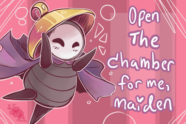 ambiguous_gender anthro biped clothing hat headgear headwear heart_symbol holidays pose solo text ssleepyflowers hollow_knight:_silksong hollow_knight_(franchise) team_cherry valentine's_day sherma_(hollow_knight:_silksong) arthropod 2026 english_text male_(lore)
