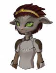 accessory ambiguous_gender armor clothed clothing hair headband looking_at_viewer solo melamoryblack guild_wars asura humanoid hi_res sketch