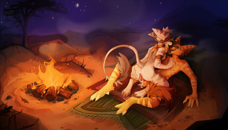 anthro bodily_fluids camp campfire cum cum_drip cum_inside desert dripping duo female fire genital_fluids genitals knot knotted_penis male male/female mountain night outside_sex penis plant saliva saliva_string sex sky star starry_sky tree karma_wofe ratchet_and_clank sony_corporation sony_interactive_entertainment hamish_turner_(ukz_james97) jade_gardiner lombax mammal absurd_res hi_res