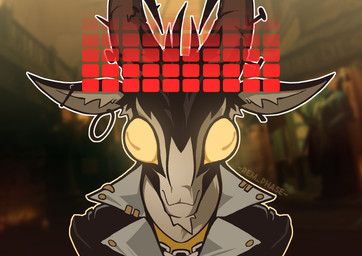 2_horns anthro black_body black_fur brown_body brown_fur bulging_eyes clothed clothed_anthro clothed_male clothing ear_piercing ear_ring fur horizontal_pupils horn jacket looking_at_viewer male multicolored_body multicolored_fur nail piercing pupils ring_piercing solo topwear two_tone_body two_tone_fur rem_phase deadlock_(game) valve billy_(deadlock) bovid caprine goat mammal 2025 absurd_res digital_media_(artwork) hi_res