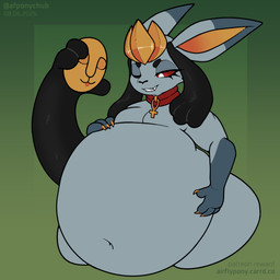 anthro belly big_belly male male_anthro male_pred navel paws solo vore wide_hips afponychub 1:1 2026 hi_res