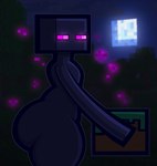 ambiguous_gender anatomy big_butt block butt cube figurine grass head heavy holding_object huge_butt plant side solo chonzo zguy_101 zonoch_dood microsoft minecraft mojang xbox_game_studios away enderman humanoid dark_theme hi_res