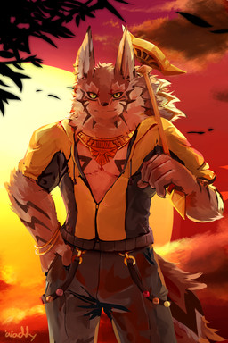 anthro clothed clothing countershading fully_clothed fur hoodie looking_at_viewer male open_clothing open_hoodie open_topwear solo standing topwear waddledox lifewonders tokyo_afterschool_summoners seth_(tas) canid canine canis jackal mammal 2018 2:3 absurd_res digital_media_(artwork) hi_res