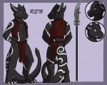 angry anthro black_body black_fur claws clothed clothing expressions fur male purple_eyes sad simple_background smile solo tail toe_claws tribal weapon ssssnowy mythology ren_(vee4eva) dragon lizard mythological_creature mythological_scalie reptile scalie 2017 5:4 absurd_res hi_res model_sheet