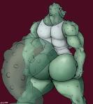 anthro anus big_butt big_tail butt clothed clothing female genitals holding_butt looking_at_viewer muscular muscular_anthro muscular_female partially_clothed pussy rear_view solo spreading tail wide_hips elektr0 croclady crocodile crocodilian reptile scalie absurd_res hi_res