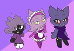 2020 >:d angry_eyes anthro anthrofied apron armwear asymmetrical_clothing bangs bedroom_eyes belt bent_arm big_eyes black_body black_clothing black_eyes black_head black_legwear black_stockings black_thigh_highs bow_accessory bow_gloves bow_maid_headdress bow_ribbon bow_socks bow_thigh_highs breast_outline breasts cheek_tuft chibi closed_smile clothed clothing crossed_legs curvy_figure digital_media_(artwork) dress elbow_gloves ethereal_hair evolutionary_family extended_arm extended_arms eye_through_hair eyebrows eyelashes eyelashes_through_hair facial_tuft fangs featureless_arms featureless_feet featureless_hands featureless_legs featureless_limbs feet female footwear frilly frilly_clothing frilly_headdress frilly_headwear gastly generation_1_pokemon gengar ghost gloves grey_body grey_eyes grey_hair grey_pseudo_hair grey_smoke grey_tuft grin group hair half-closed_eyes hand_on_mouth handwear haunter head_tuft headdress headgear headwear heart_clothing heart_dress heart_gloves heart_handwear heart_headwear heart_print heart_symbol hi_res hip_tilt hourglass_figure humanoid jagged_mouth laugh laughing_at_viewer leaning leaning_forward leaning_sideways leg_bow legs_together legwear lidded_eyes looking_at_viewer looking_back maid_apron maid_headdress maid_uniform medium_breasts mischievous_smile mouth_closed multicolored_clothing multicolored_dress mythrica narrowed_eyes nintendo noseless on_one_leg open_mouth open_smile orange_sclera oversized_clothing oversized_dress pink_armwear pink_background pink_body pink_clothing pink_dress pink_elbow_gloves pink_footwear pink_gloves pink_handwear pink_headdress pink_legwear pink_shoes pink_thigh_highs pink_tongue pink_tuft pointy_breasts pokemon pokemon_(species) pokemon_humanoid pokemorph prick_ears pseudo_hair purple_armwear purple_background purple_body purple_bow purple_clothing purple_dress purple_elbow_gloves purple_footwear purple_gloves purple_hair purple_handwear purple_headdress purple_legwear purple_pseudo_hair purple_ribbon purple_shoes purple_smoke purple_thigh_highs purple_tuft raised_arm raised_eyebrows raised_foot red_sclera ribbons round_head seductive shoes short short_sleeves shoulderless_clothing shoulderless_dress shoulderless_topwear simple_background small_breasts smile smiling_at_viewer smirk smirking_at_viewer smoke smoke_hair smug socks spirit standing stockings straight_legs strapless_clothing strapless_dress swaying_hips tail teeth thick_calves thick_thighs thigh_bow thigh_highs thigh_socks tongue tongue_out toothy_grin translucent translucent_hair trio tuft two_tone_clothing two_tone_dress uniform white_apron white_belt white_bow white_clothing white_dress white_footwear white_headdress white_legwear white_ribbon white_socks white_thigh_highs white_thigh_socks wide_dress wide_hips yellow_eyes