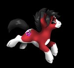 black_hair black_tail cutie_mark female feral fur grey_eyes hair looking_at_viewer mouth_closed red_body red_fur side_view simple_background solo tail transparent_background white_body white_fur milk-jug hasbro my_little_pony equid equine horse mammal pony alpha_channel