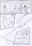 aircraft airship anthro arabian arabian_clothing battle black_and_white canid canine canis clothing cloud comic crash destroyed_vehicle dialogue english_text explosion falling fez field gem group hair hair_over_eye hat headgear headwear jewelry kitfox-crimson long_ears male mammal monochrome motion_lines mountain one_eye_obstructed onomatopoeia open_mouth parachute religious_clothing religious_headwear sketch sky sound_effects stolen_generation sultan symbol text trio turban vehicle warzone