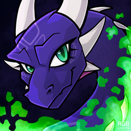 6_horns abstract_background acid countershading eyelashes facial_markings fantasy female female_feral feral green_eyes head_markings horn jagged_mouth long_neck looking_at_viewer markings multi_horn multicolored_body neck_spikes poison pronounced_browridge purple_body purple_scales red_body red_countershading scales smile smiling_at_viewer solo two_tone_body ventral_scales rgb_goblin activision european_mythology mythology spyro_the_dragon the_legend_of_spyro cynder dragon mythological_creature mythological_scalie scalie western_dragon 1:1 2024 digital_media_(artwork) english_description headshot_portrait hi_res icon portrait procreate_(artwork) signature