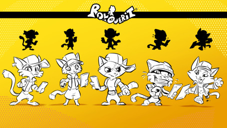 3_toes 4_fingers anthro barefoot beanie bottomwear cheek_tuft closed_smile clothed clothed_anthro clothed_male clothing copyright_symbol dust_cloud ear_piercing ear_ring facial_tuft fangs fanny_pack feet fingers fist fully_clothed fully_clothed_anthro fully_clothed_male fur group hand_pawpads hat headgear headwear holding_tablet jacket looking_at_object looking_at_tablet looking_at_viewer male male_anthro midair mouth_closed open_clothing open_jacket open_topwear pants pawpads paws piercing plantigrade ring_piercing running shirt short_legs shorts sideways_hat silhouetted_body simple_background slim_anthro slim_male smile smiling_at_viewer soles standing symbol tail tank_top teeth title toes tongue toothy_grin topwear tuft white_beanie white_body white_bottomwear white_clothing white_ear_ring white_fur white_hat white_headwear white_nose white_pants white_pawpads white_shirt white_shorts white_tail white_tank_top white_tongue white_topwear yellow_background giacomo_boni roloverit rol_(roloverit) domestic_cat felid feline felis mammal 16:9 2022 4k absurd_res adobe_photoshop_(artwork) colored concept_art digital_drawing_(artwork) digital_media_(artwork) english_description hi_res official_art widescreen