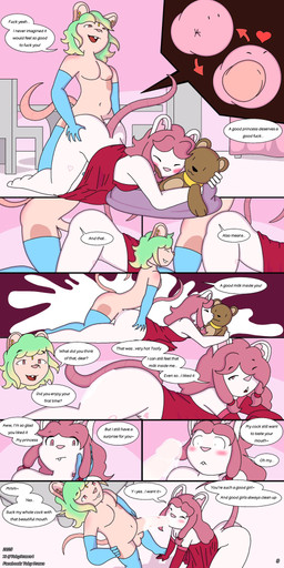 balls blush bodily_fluids breasts butt butt_grab clothing container cum cum_inside cunnilingus cup curvy_figure dialogue duo fellatio female genital_fluids genitals green_hair hair hand_on_butt internal licking male male/female moan oral penetration penile penis pink_eyes pink_hair princess profanity puppet pussy_sucking royalty sex small_breasts stain sucking tail text tongue undressing uterus vaginal vaginal_penetration vulva white_body tobydraws4 toofy_(character) humanoid mammal murid murine rat rodent 1:2 2025 comic english_text hi_res brother_(lore) brother_and_sister_(lore) incest_(lore) sibling_(lore) sister_(lore)