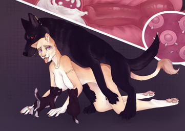animal_genitalia animal_penis anthro anthro_on_feral anthro_penetrated balls bestiality black_body black_fur bodily_fluids breastfeeding breath canine_genitalia canine_penis cervical_contact cervix cum cum_in_uterus cum_in_vagina cum_inside doggystyle duo ear_piercing erection female female_anthro female_penetrated feral feral_penetrating feral_penetrating_anthro fingers from_behind_position fur genital_fluids genitals huge_penetration implied_lactation impregnation internal internal_vaginal interspecies kneeling knot knotted_penis knotting larger_feral larger_male male male/female male_feral male_penetrating male_penetrating_female misplaced_urethra mounting nude nude_anthro nude_female open_mouth orgasm_face ovum panting pawpads paws penetration penile penile_penetration penis penis_in_vagina piercing purple_eyes red_eyes sex simple_background size_difference smaller_anthro smaller_female smaller_penetrated sperm_attacking_egg sperm_cell tail tail_tuft throbbing throbbing_penis tongue tuft uterus vaginal vaginal_knotting vaginal_penetration x-ray_view yellow_body yellow_fur young ratm-af calpurnia canid canine canis felid lion mammal pantherine wolf hi_res