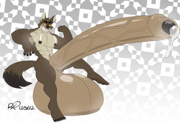 abs abstract_background anthro balls big_balls big_penis bodily_fluids dripping erection foreskin genital_fluids genitals huge_balls huge_penis humanoid_genitalia humanoid_penis hyper hyper_balls hyper_genitalia hyper_penis looking_at_viewer male male_anthro muscular muscular_anthro muscular_male nipples nude pecs penis plantigrade pose precum precum_drip solo vein veiny_penis rxq dreamworks the_bad_guys mr._wolf_(the_bad_guys) canid canine canis mammal wolf 2022 dated hi_res signature